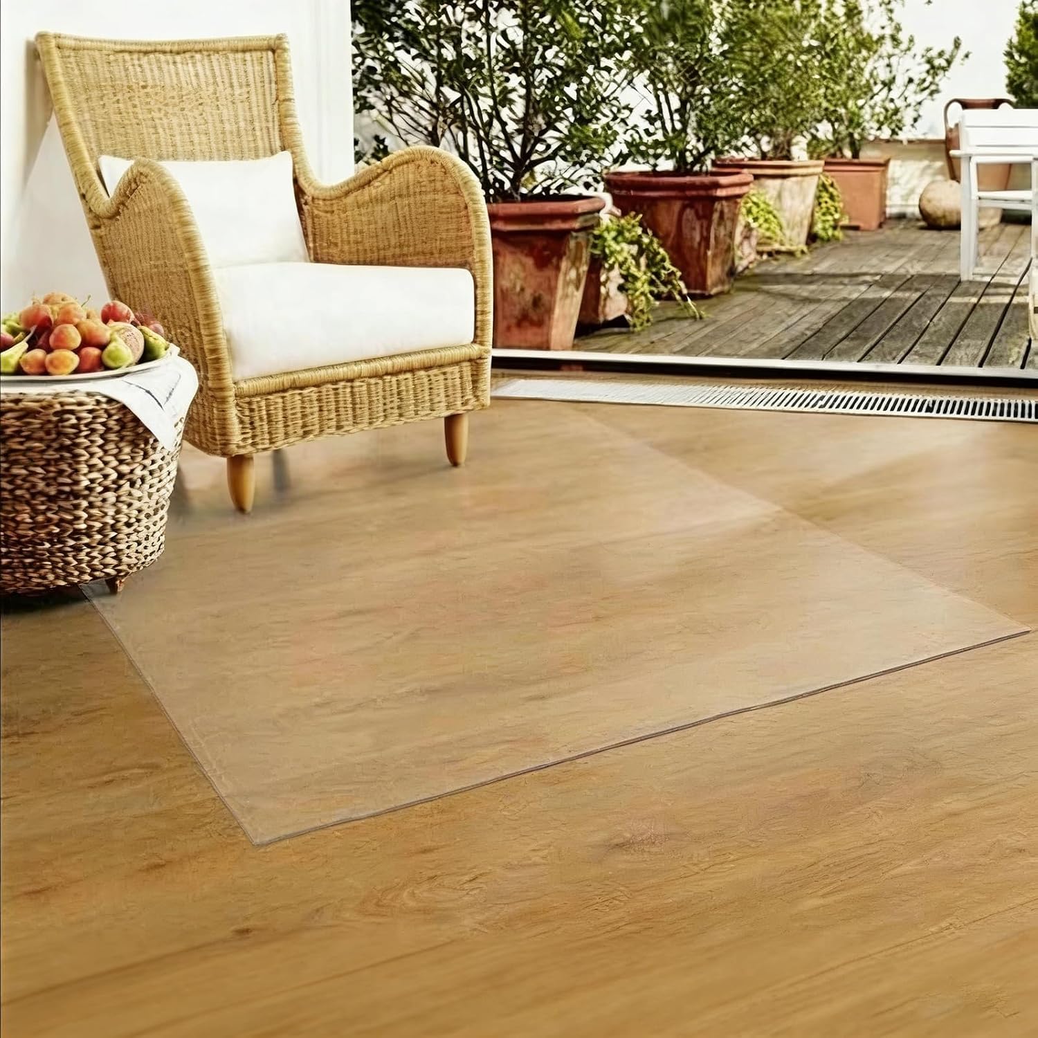 Clear Runner Small Transparent Carpet Protector - Heavy Duty Hallway Runner for Hardwood Floors, Invisible Floor Guards for High Traffic Areas, PVC Chair Mat for Office & Home (48x156in)