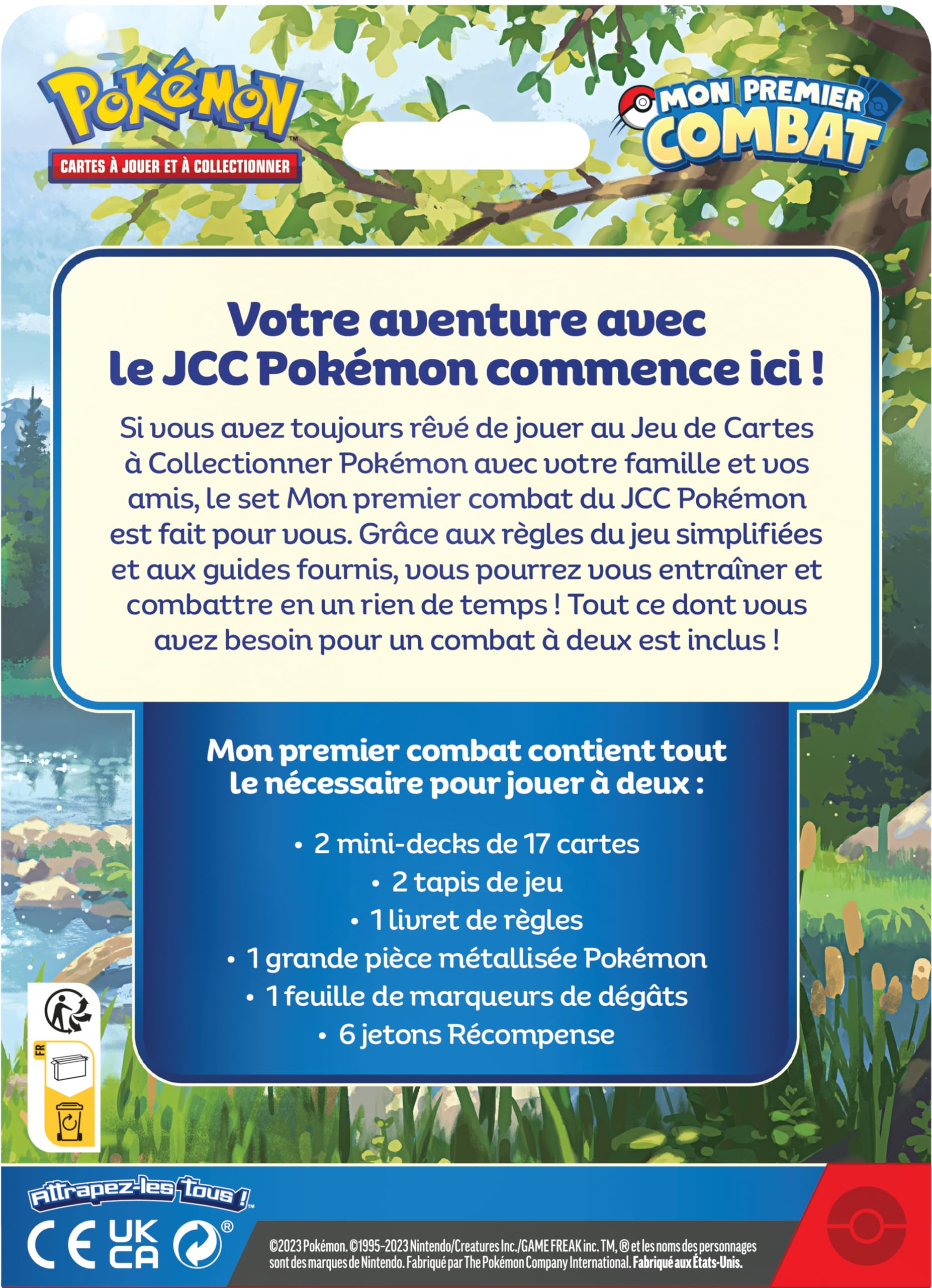 Pokémon: Mon Premier Combat – Salamèche et Carapuce du JCC Pokémon (kit de Lancement Contenant 2 Mini-Decks prêts à l’Emploi et des Accessoires)