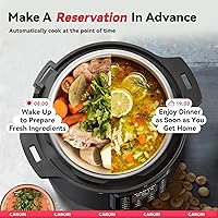 Vista 6 de Olla a Presión Eléctrica 12 en 1 de 1200W de 8Qt, Olla a Presión de Acero Inoxidable, Olla Arrocera de Cocción Lenta Vaporera Saltear, Máquina