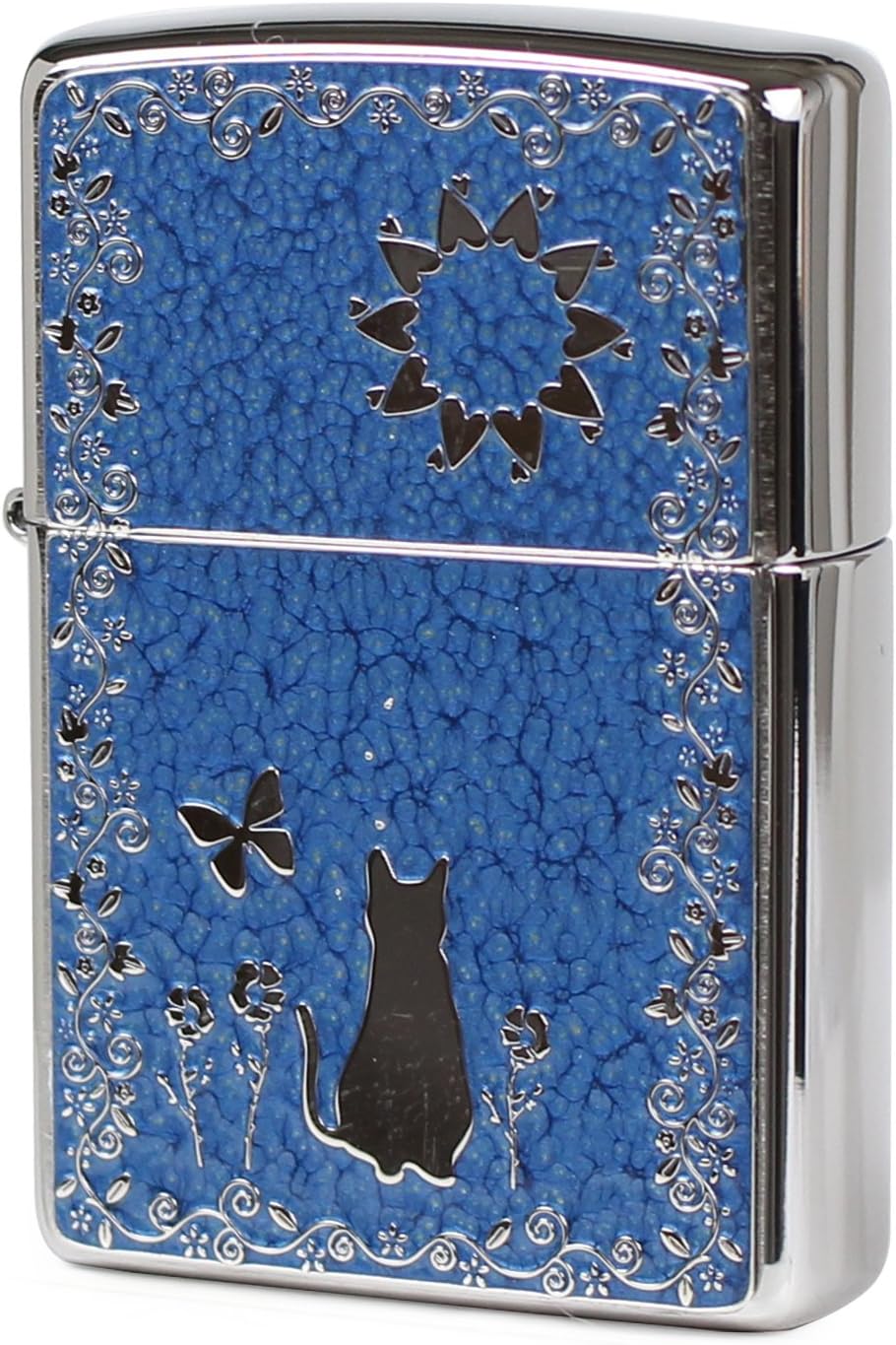 Zippo 200 Flat Bottom Metal Paint Plate 2MPP-Cat BL