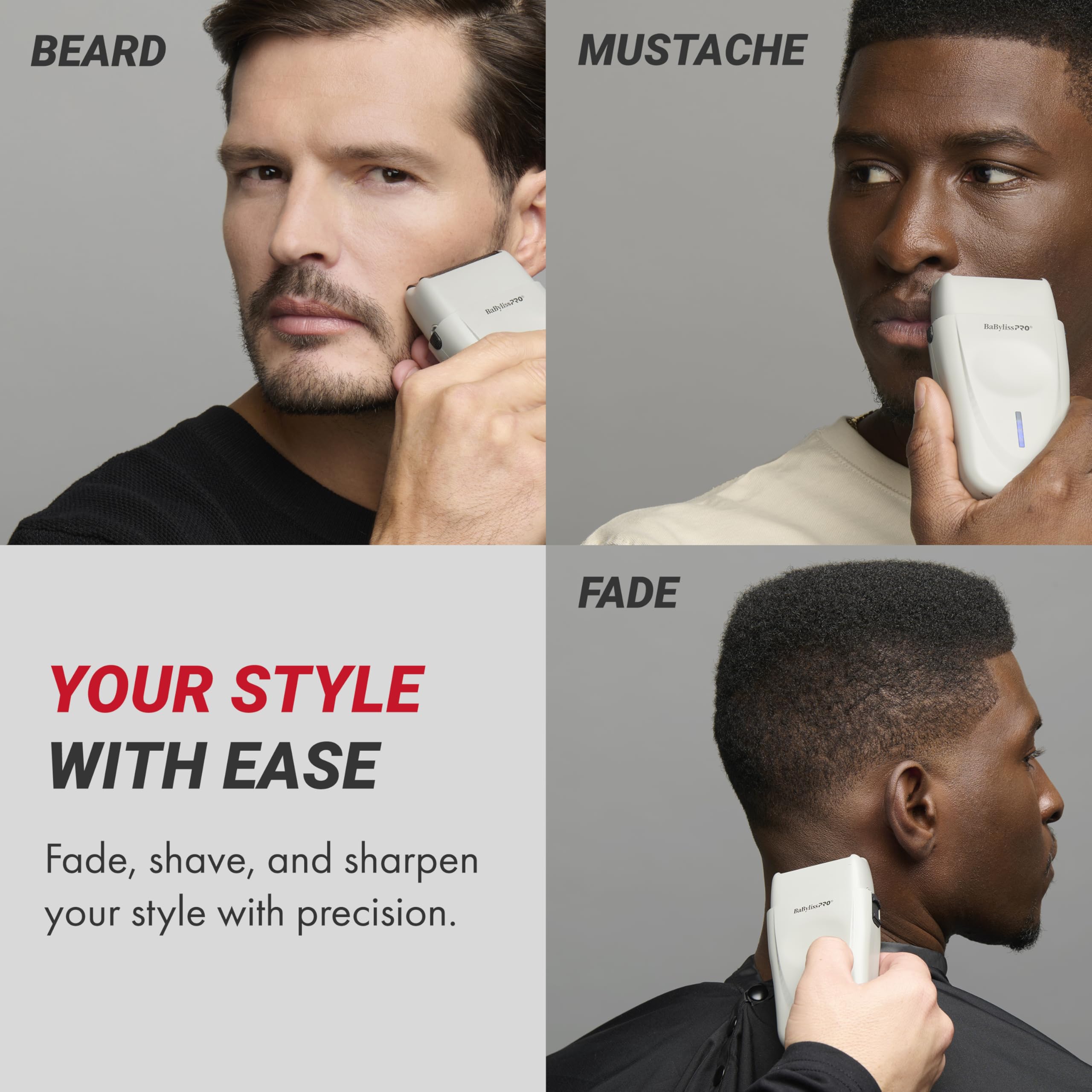 BaBylissPRO Limited Edition LithiumFX+ Cord/Cordless Lithium Ergonomic Double Foil Shaver (Mist Collection)