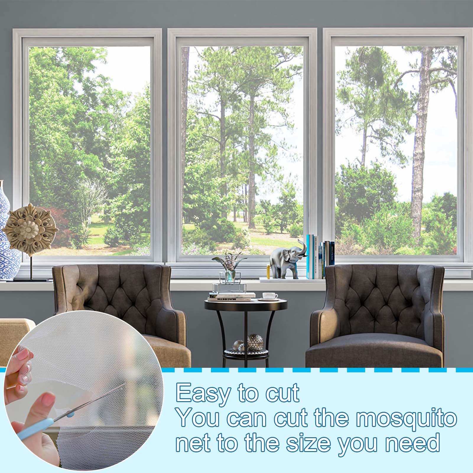 Zanzariera Per Lucernario Con Cerniera - Nero, 130x150cm, Anti-Insetti, Apertura Con Zip Per Accesso - Foto 3