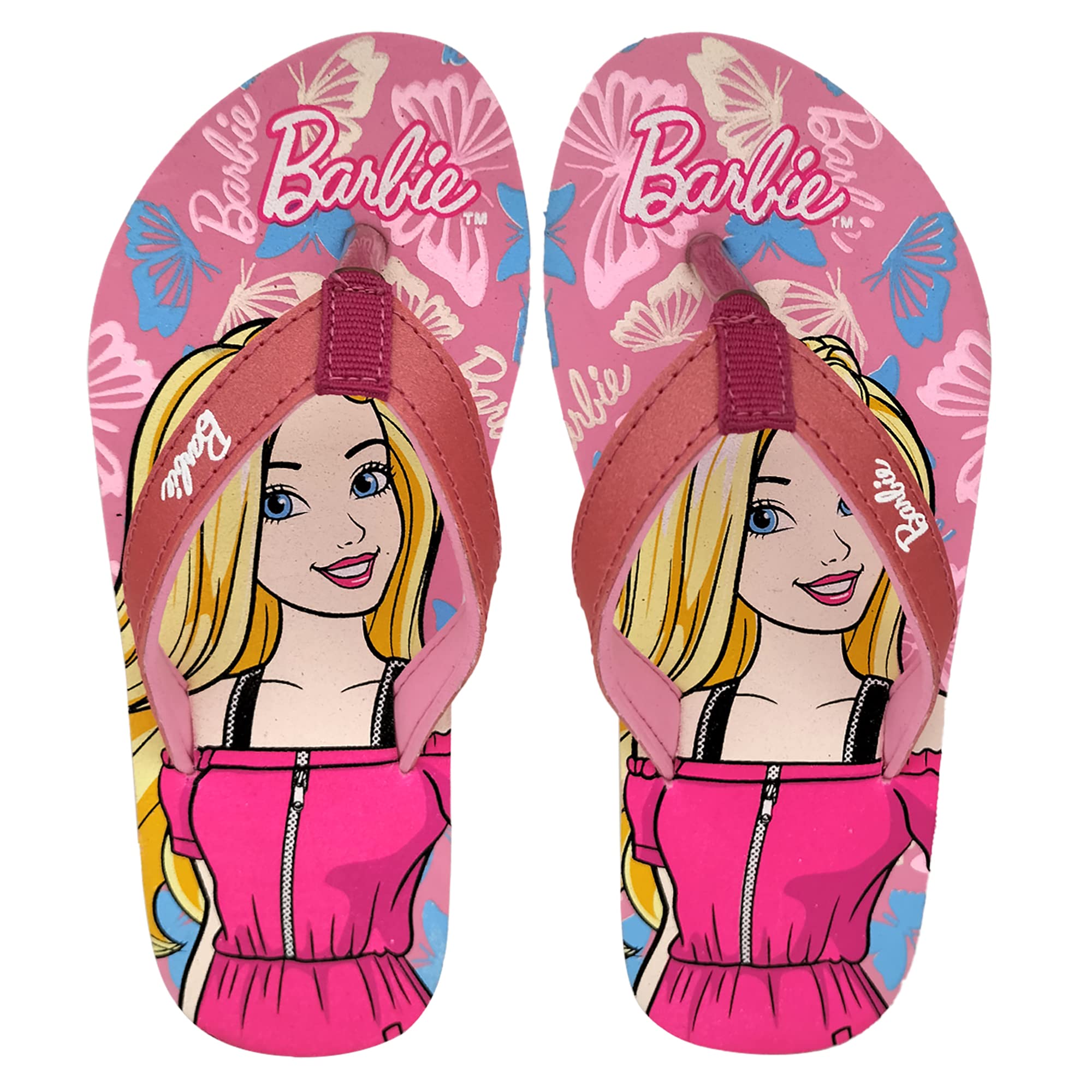 Kidsville Barbie Printed Flipflops For Girls (B0C27T4RBZ) Amazon Price History, Amazon Price Tracker