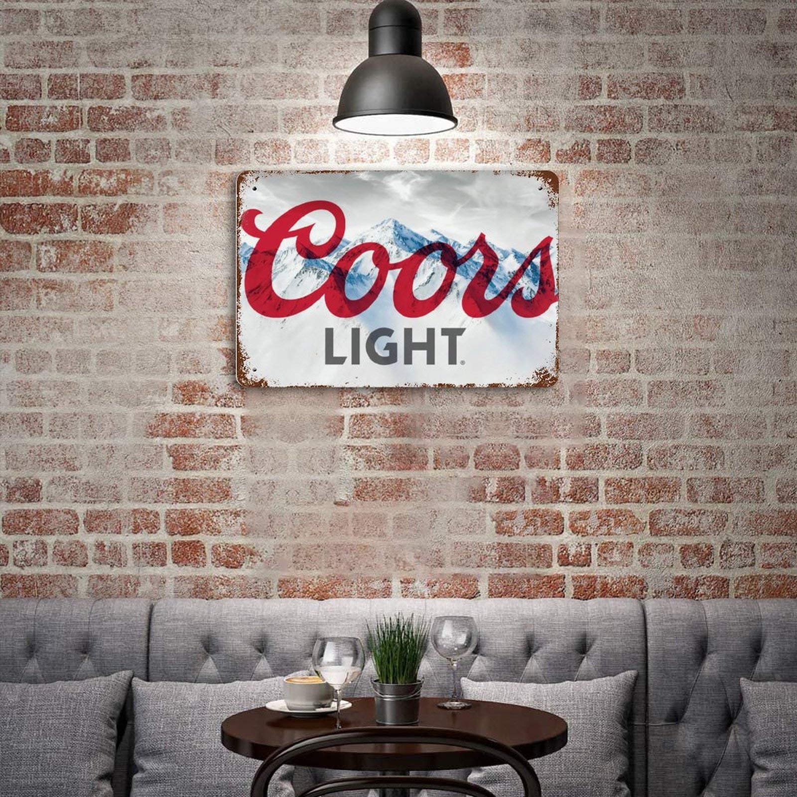 Keviewly Coors Light Beer Logo2 Tin Sign Metal Sign Metal Decor