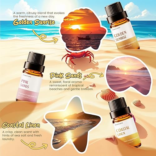 Miniatura 16 de Juego de aceites esenciales, aceites esenciales para aromaterapia, aceites esenciales de aromaterapia para hombre (0.2 x 0.3 fl oz), cuero, ron