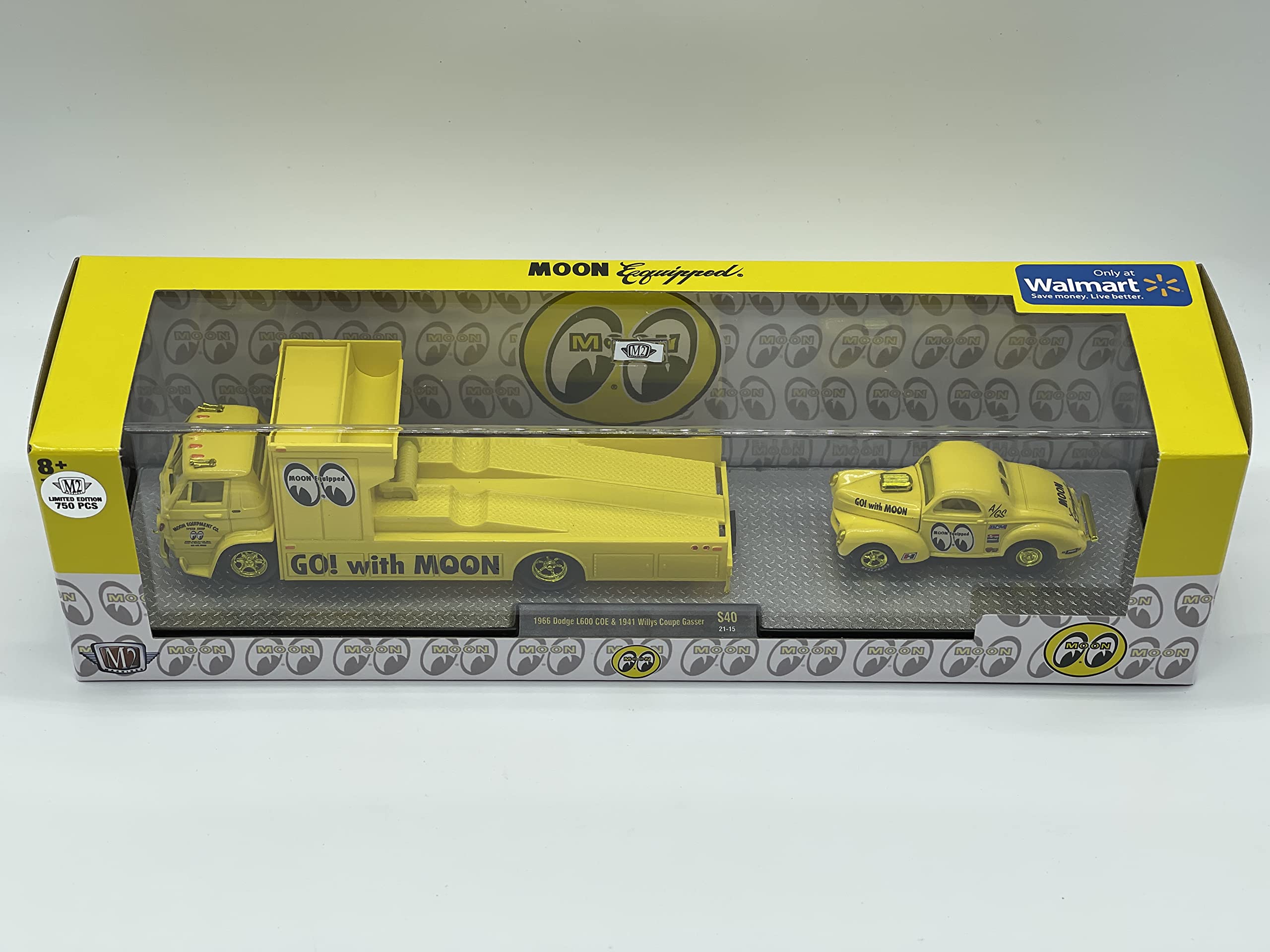M2 Machines GO! with MOON トラック M2 Machines 1 of 750 Worldwide Chase MoonEyes Auto-Haulers 1966