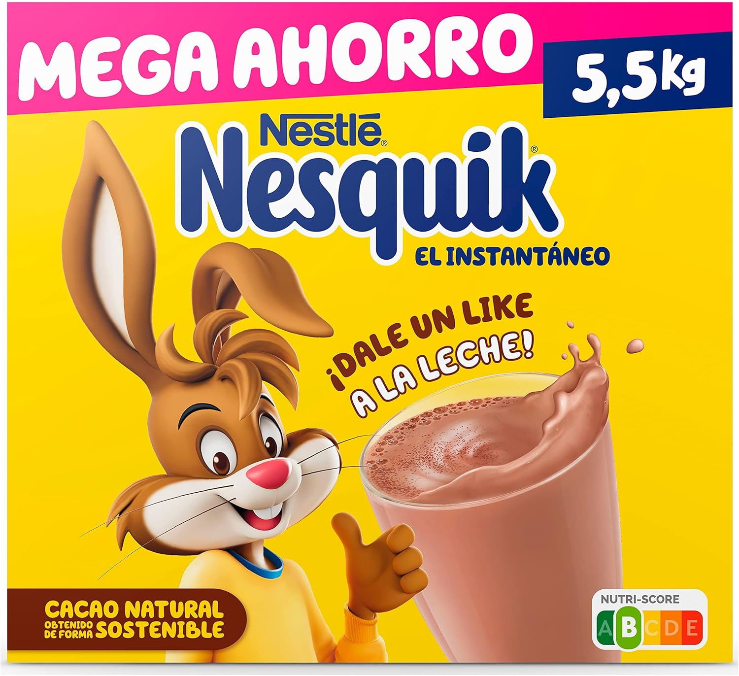 Nestlé Nesquik Cacao Soluble Instantáneo, Estuche 2 x 5,5 Kg