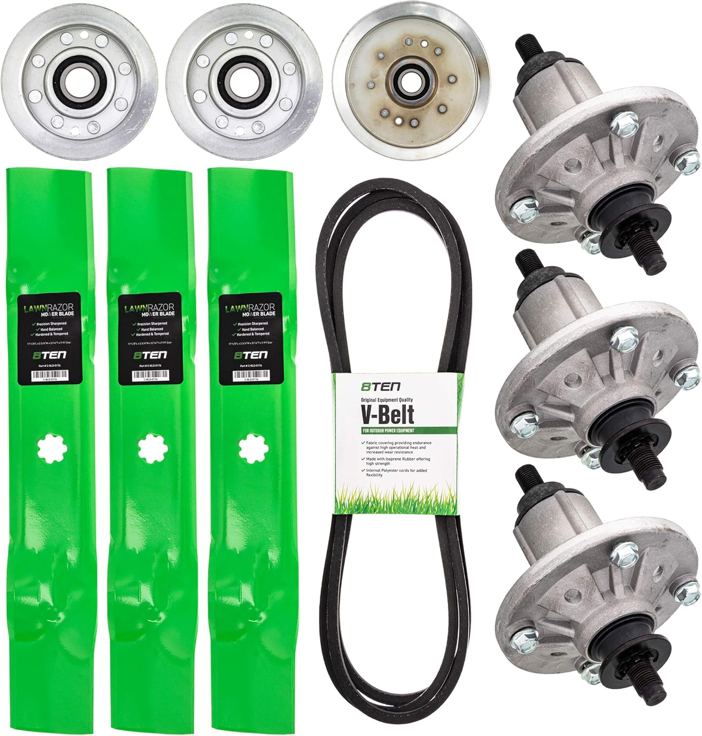 Buy 8ten Deck Rebuild Kit For John Deere 48 Inch La145 La165 La155 Blade Spindle Belt Idler Online In Turkey B08gmbpg54