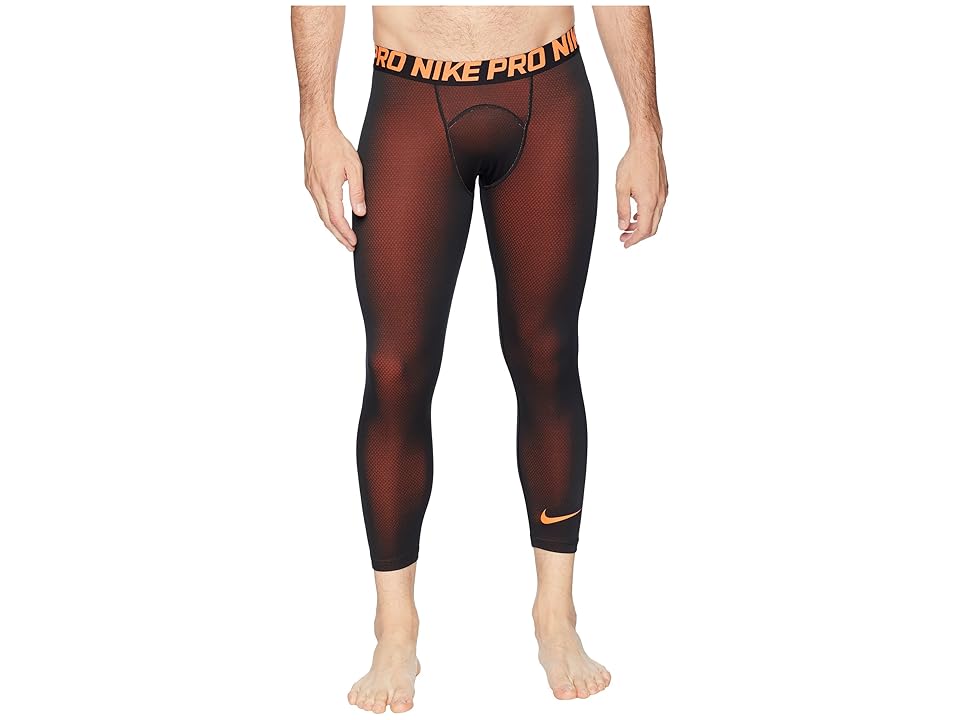 

Nike Pro Tights 3/4 Color Burst 2 (Black/Hyper Crimson/Hyper Crimson) Men's Casual Pants