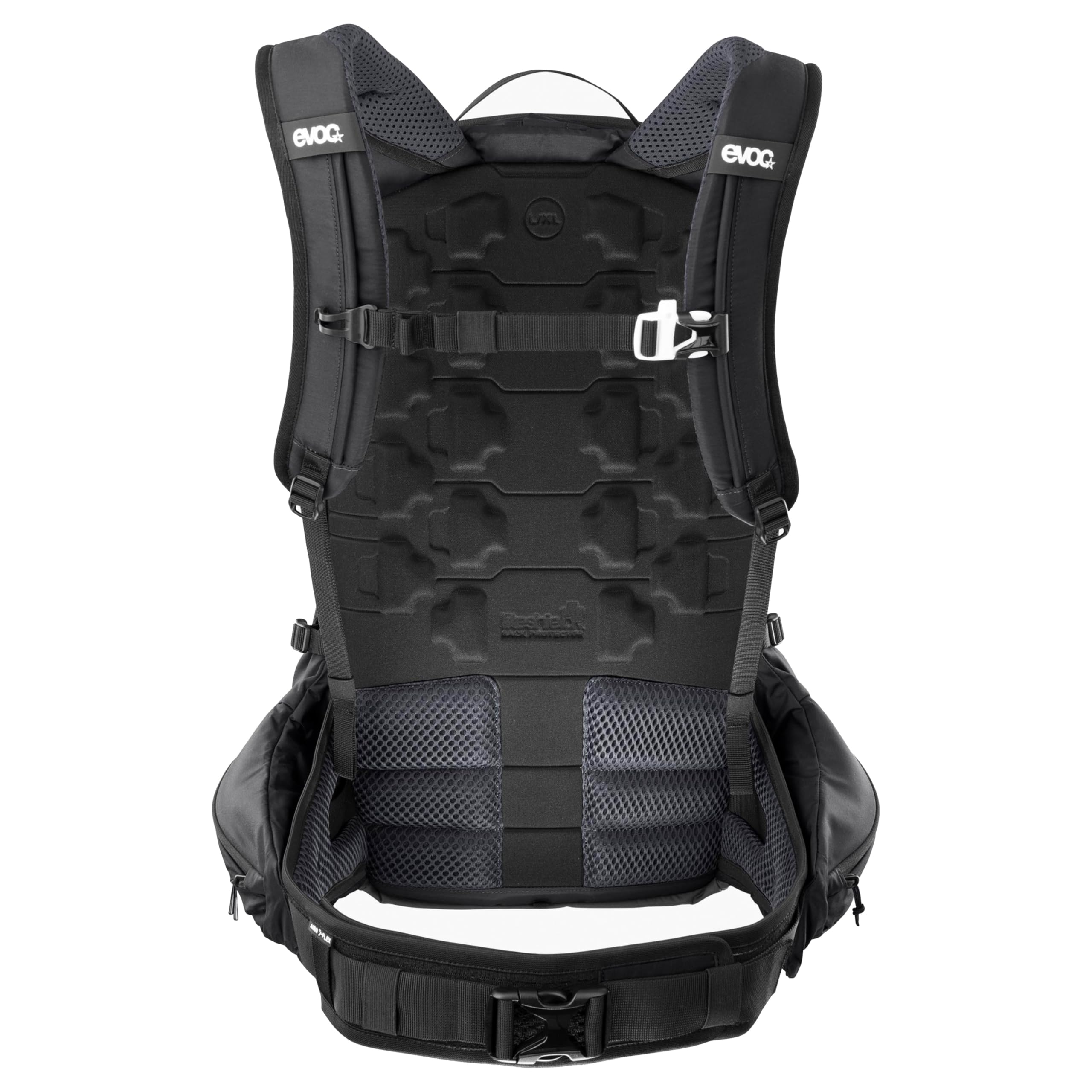 EVOC TRAIL PRO BLACKLINE 26 Sac à dos protecteur (sac à dos léger avec protection dorsale, compartiment pour poche à eau inclus, ajustement optimal)