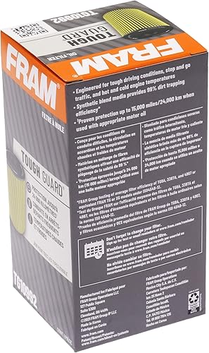 Miniatura 6 de FRAM Filtro de aceite de repuesto Tough Guard TG10992 con SureGrip, diseñado para cambios de aceite convencionales y sintéticos de flujo completo a