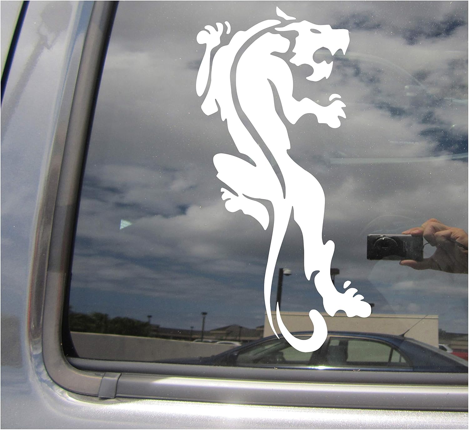 - Tribal Panther - Cougar Mountain Lion Cars Trucks Moped Helmet Hard Hat Surfboard Skateboard Auto Automotive Craft Laptop Vinyl Decal Store Window Wall Sticker 01719