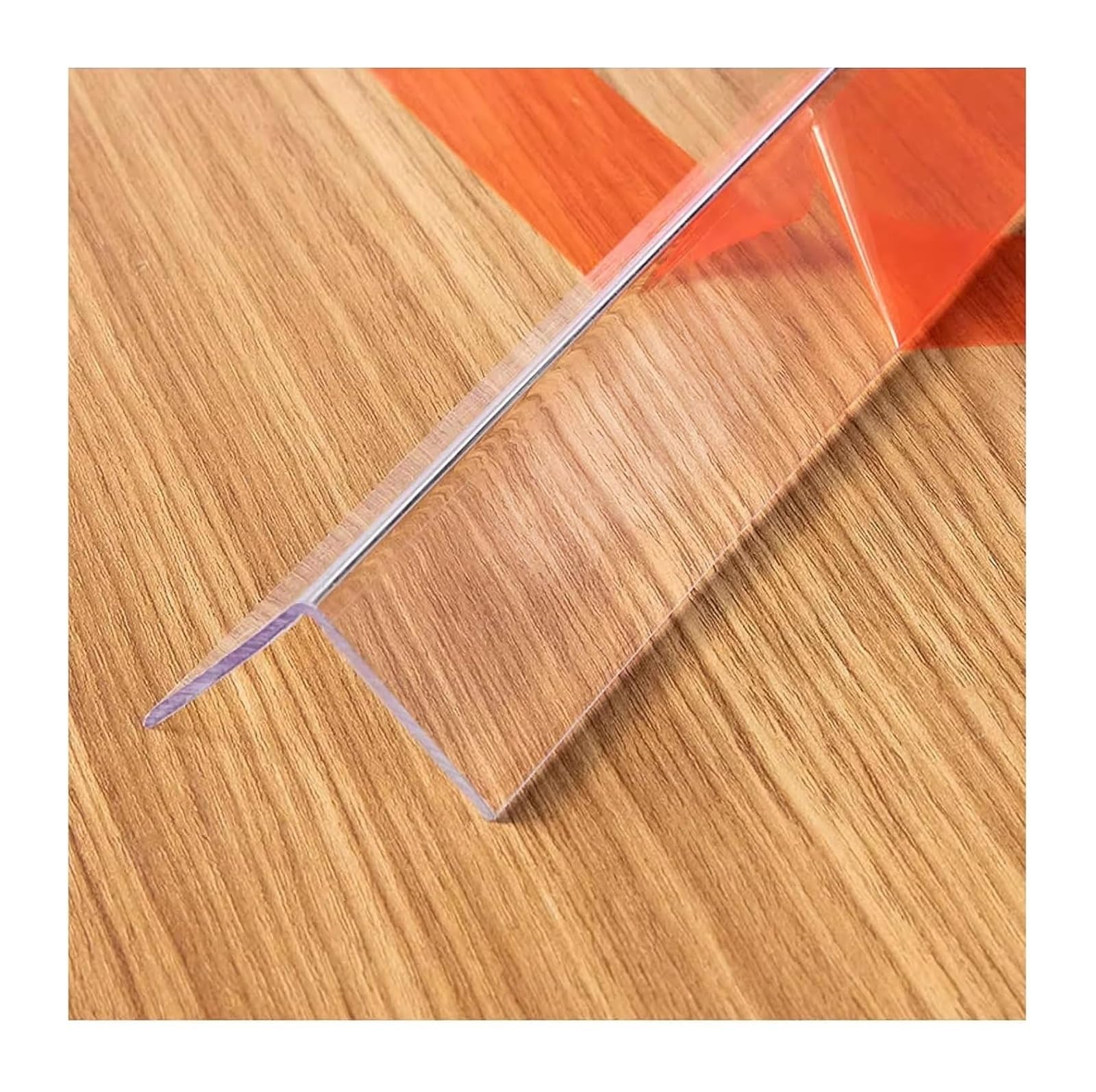 Protezioni angolari trasparenti, Protezione angolare da parete in plastica trasparente, 1,7-4 cm, 80-150, for soggiorno camera letto(Width 3cm,150cm/59in)