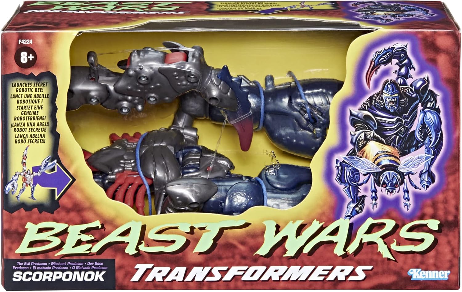 Transformers Vintage Beast Wars Predacon Scorponok image 2 of 5 B09RL3JT2J