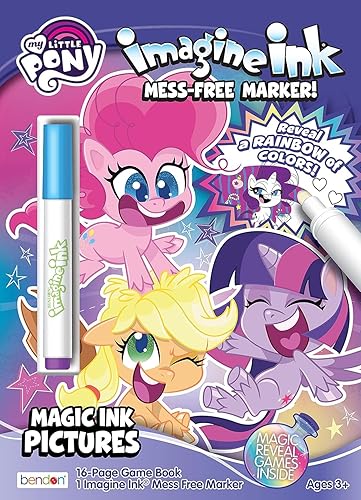 Miniatura 2 de My Little Pony - Juego de libros para colorear con 4 libros de My Little Pony llenos de juegos, rompecabezas, calcomanías y actividades para