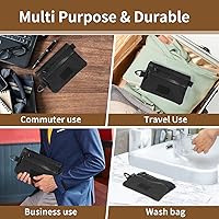 Vista 6 de Bolsa a prueba de olores y caja de almacenamiento - Funda premium con cerradura, contenedor de bloqueo combinado con cremalleras y divisores