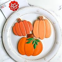 Vista 2 de Cortadores de galletas con forma de calabaza - 4 pulgadas - Acero estañado de los EE. UU.