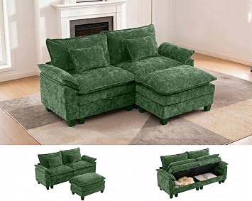 82" Cloud Couch Sectional, Modular Sectional Sofa with Storage