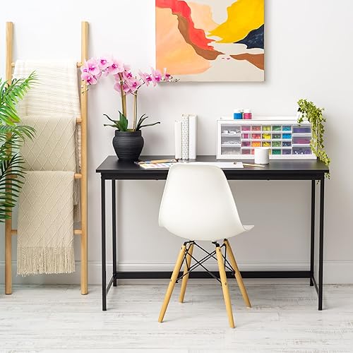 Miniatura 43 de IRIS Escritorio moderno de 32 pulgadas para computadora y computadora de EE. UU., mesa de oficina para oficina en casa, superficie resistente al