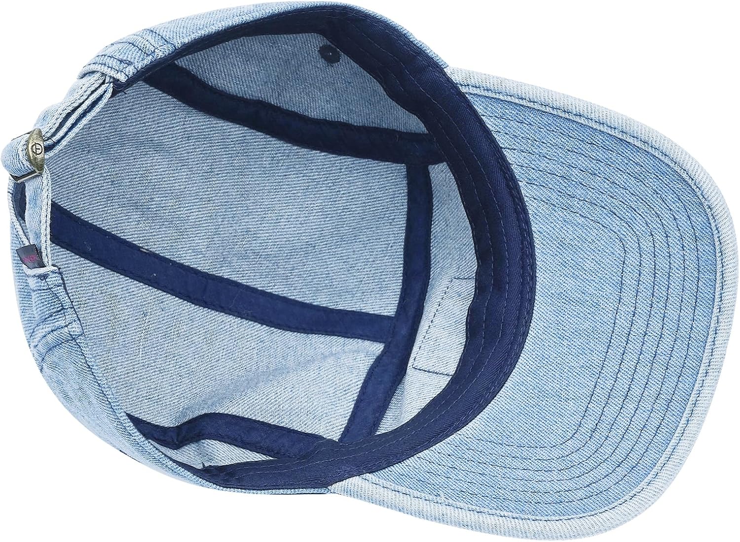 Croogo 5 Panel Baseball Cap Denim Cotton Dad Hats Classic Flat Bill Caps Casual Snapback Cap Vintage Cityboy Style Camp Cap - Image 6