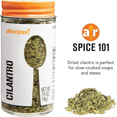 Miniatura 4 de Allrecipes Taste of Mexico (cilantro, comino molido, mezcla de fajita) en frascos de vidrio con tapas de tamiz extraíbles para rociar, juego de 3