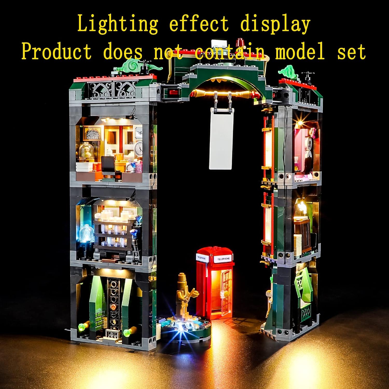 GEAMENT LED Light Kit Compatible with Lego The Ministry of Magic - Lighting Set for 76403 Building Model (Model Set Not Included)