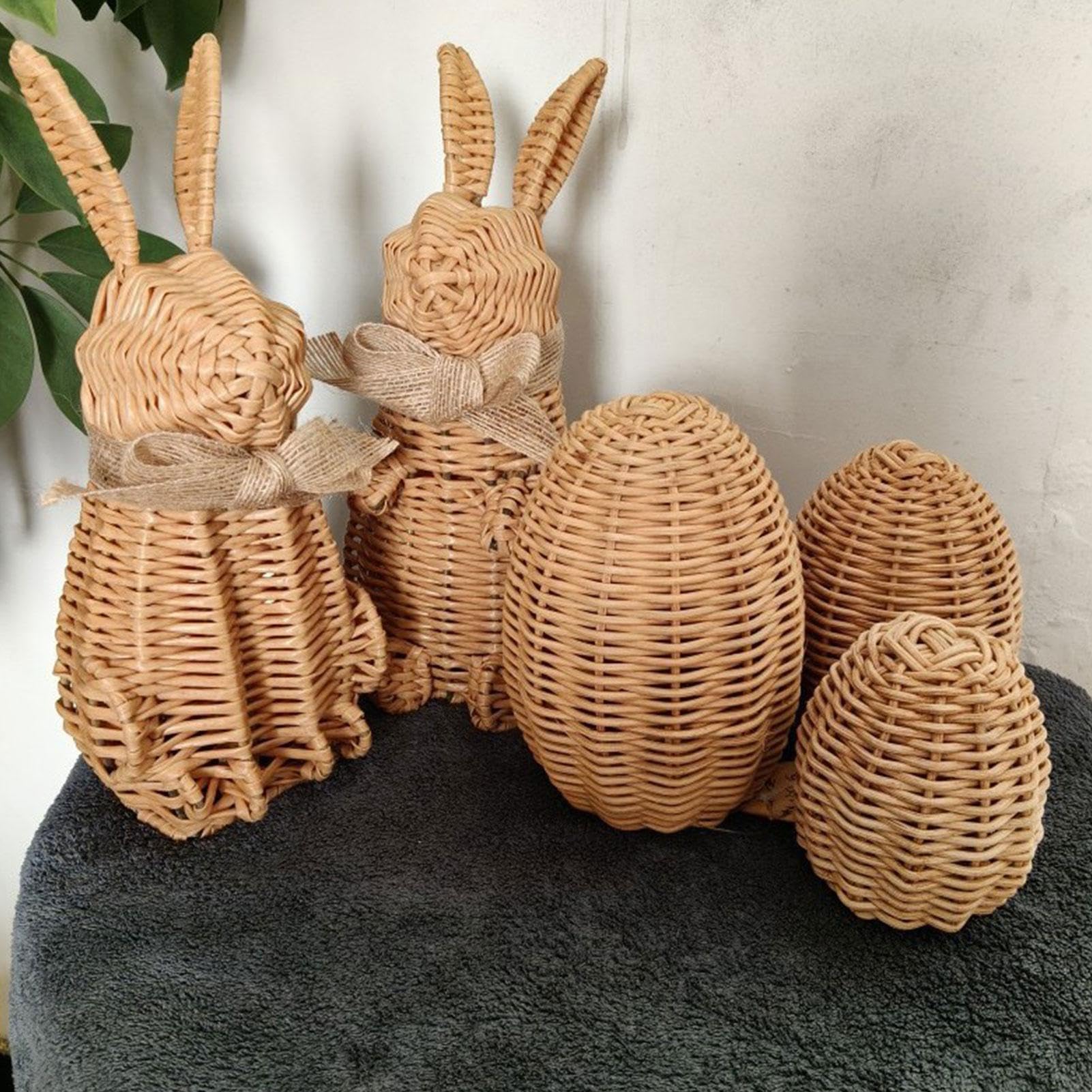 Decoraciones de conejitos Tejidos de Pascua,Decoración de Pascua de