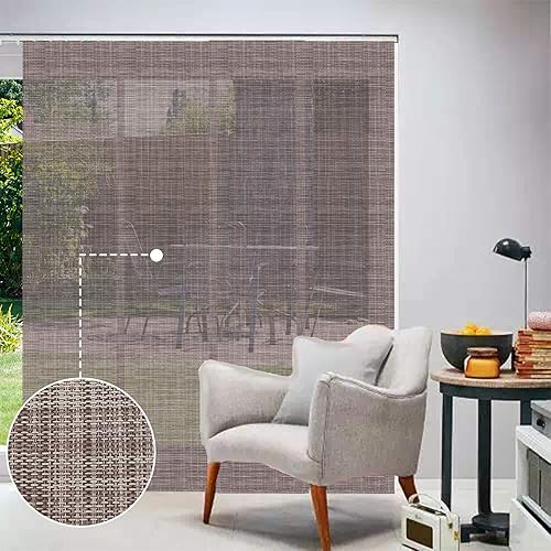 Miniatura 2 de LETAU - Persianas correderas con paneles deslizantes, con filtro de luz, protección UV, ignífugas, resistentes al agua, para ventanas grandes,