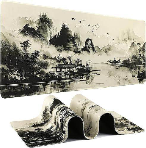 Miniatura 21 de Kanagawa - Alfombrilla de mouse para juegos - Tapete de escritorio para teclado y mouse - Alfombrilla de mouse grande para escritorio, alfombrilla