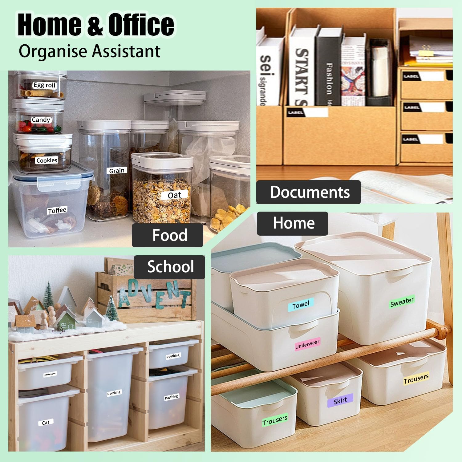 Rongta Label Maker Machine with Tape, Bluetooth Label Printer, Wireless Mini Label Makers with Multiple Templates for Organizing School Office Home, (White) - Image 7