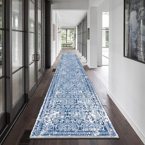 Miniatura 51 de Vaukki - Alfombra de pasillo, suave y peluda, alfombra antideslizante lavable, para lavandería, cocina, granja, baño, entrada y dormitorio