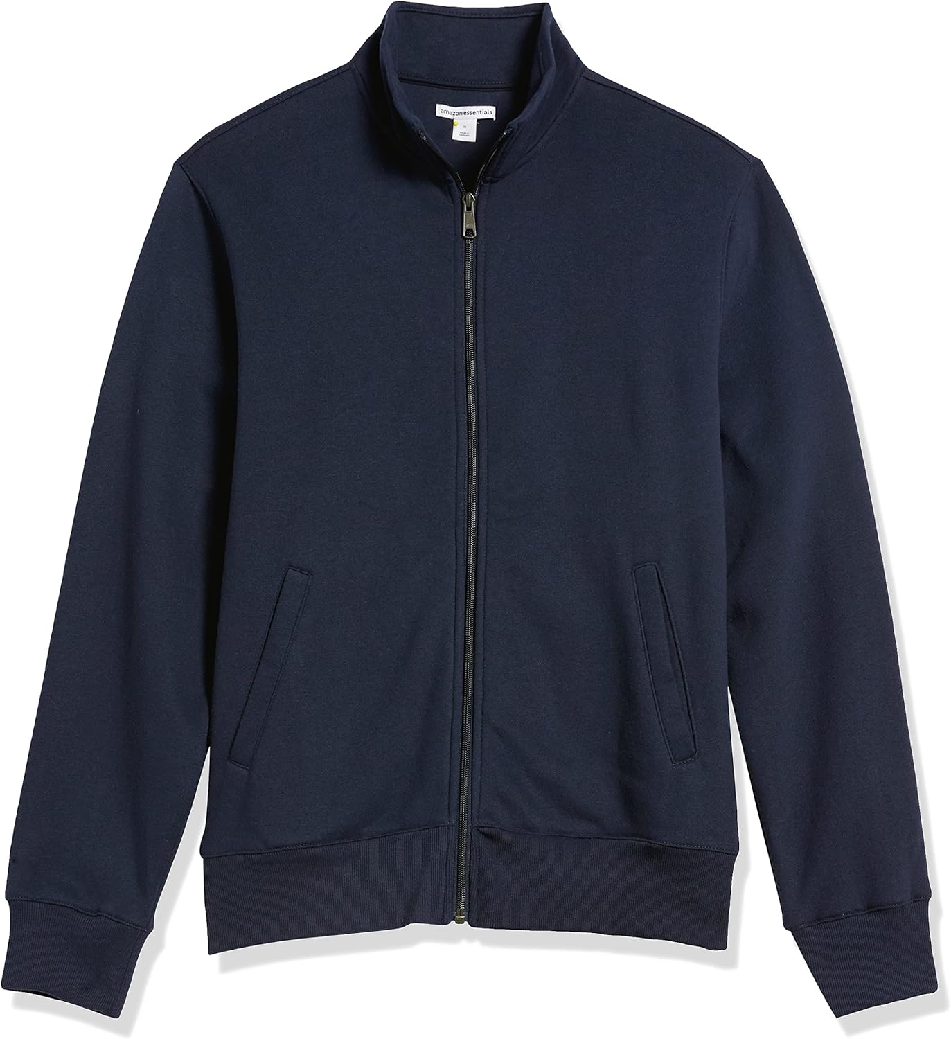 Miniatura 6 de Tienda Essentials - Sudadera con cremallera completa y cuello alto falso para hombre