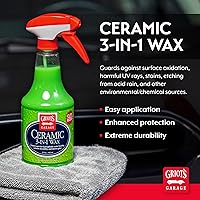 Vista 2 de Cera de 3 en 1 de cerámica de Griots Garage, aerosol SiO2 para coches, camiones y caravanas, proporciona protección y formación de gotas de agua