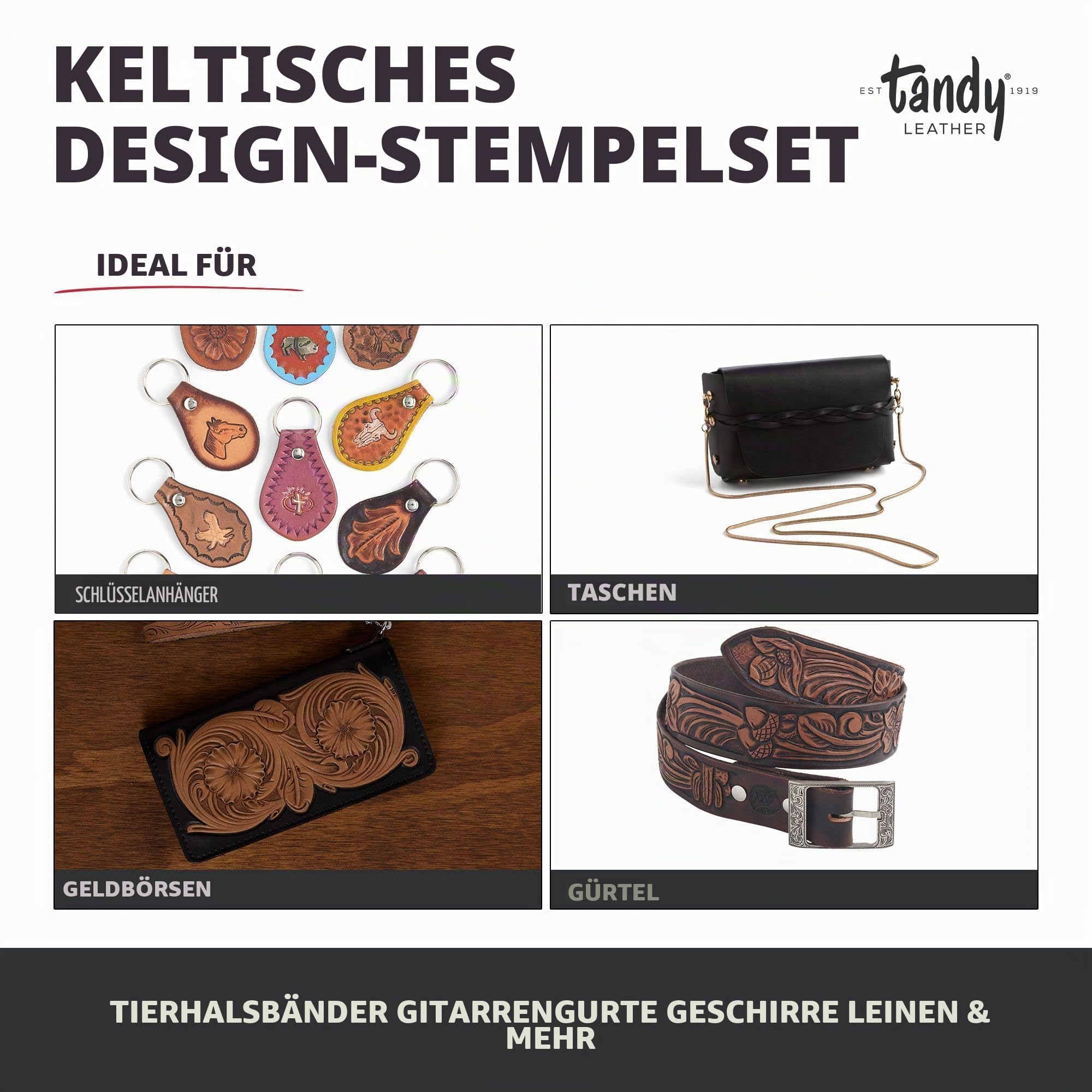 Tandy Leather Keltisches Stempel-Set:, Sonstige, Mehrfarbig, 4.13 x 17.24 x 21.68 cm