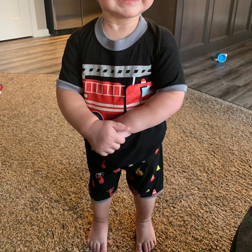 Akyzic Boys Pajamas 100% Cotton Planet Pjs Toddler 2 Piece Short Sleeve Sleepwear Summer Kids Clothes Set 3t-10t - Image 3