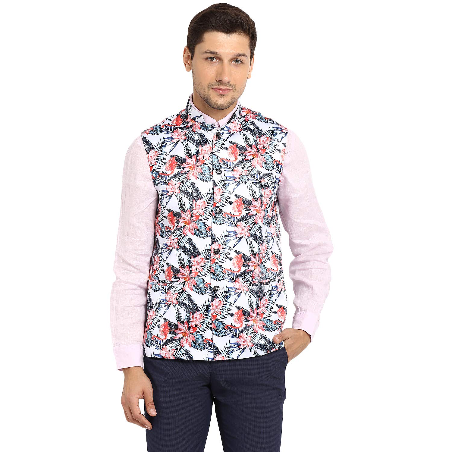 Printed Nehru Jackets for Men-image-40
