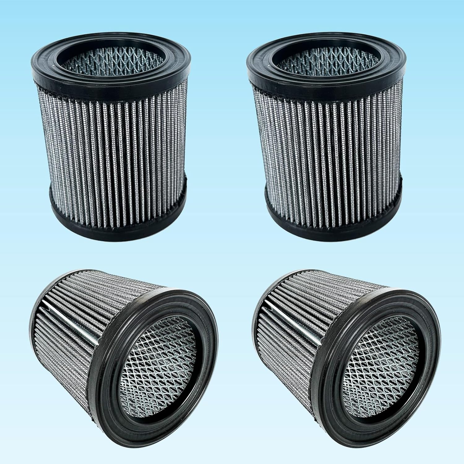 4 Pcs 32012957 Air Filter Replacement Fit for Ingersoll Rand Air Compressor 32012940 32165466 110377E100 2545 7100 3000 10T2 15T4 H15T4 TS7-TS15 32165466 54726518 32127482 32019787 42406 1R417 P5051A