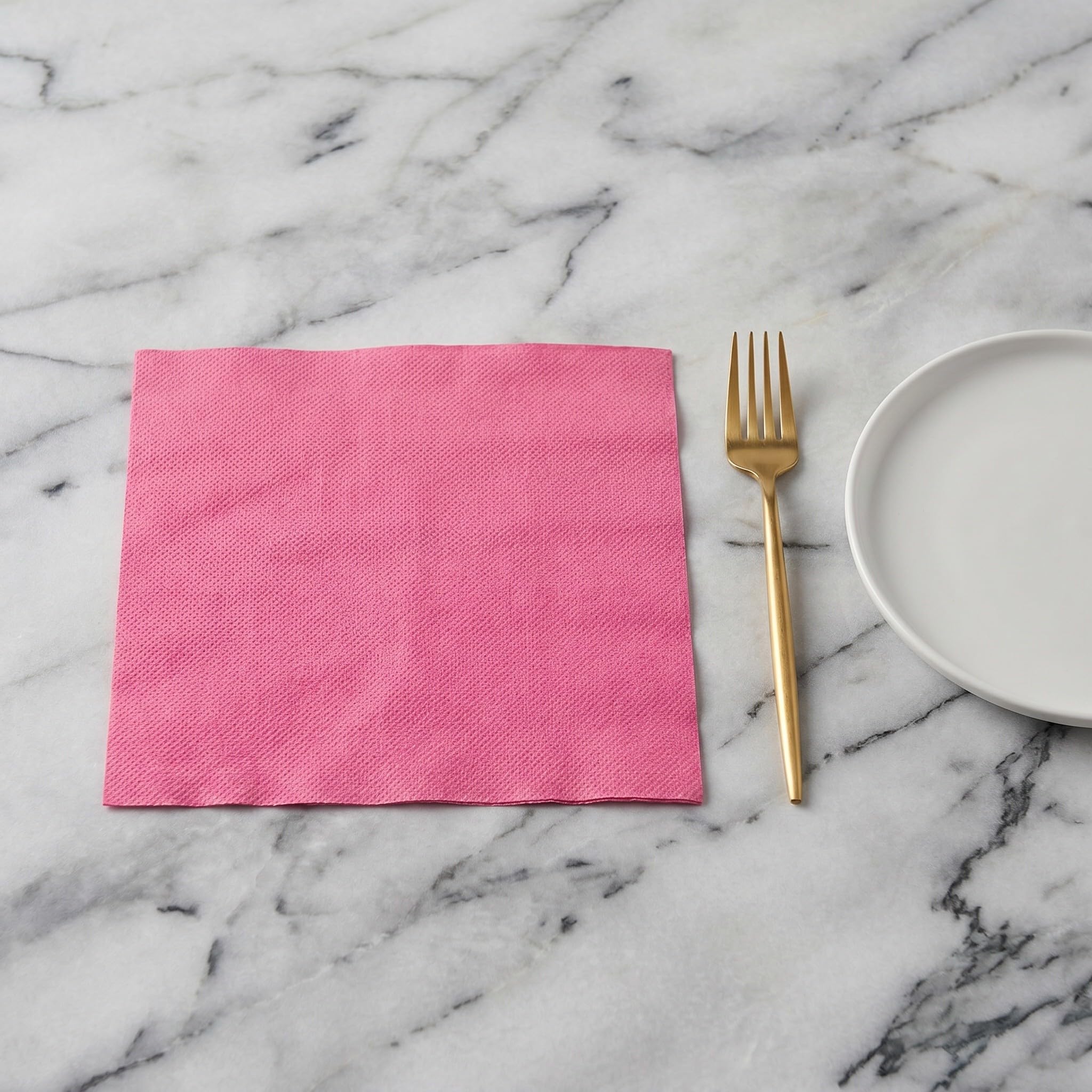 ibasenice 100 tovaglioli di carta quadrati rosa - 33x33 cm, monouso, per bevande - Tovaglioli decorativi per cocktail e tequila, ideali per matrimoni e addii al nubilato.