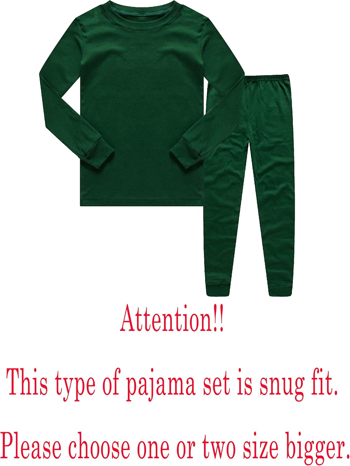 Family Feeling Kids & Toddler Boys Pajamas 2 Piece Pjs Set 100% Cotton Sleepwear