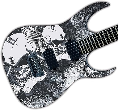 Guitar, Bass or Acoustic Custom Wrap Laminated Vinyl Decal Sticker The War Skulls GS94