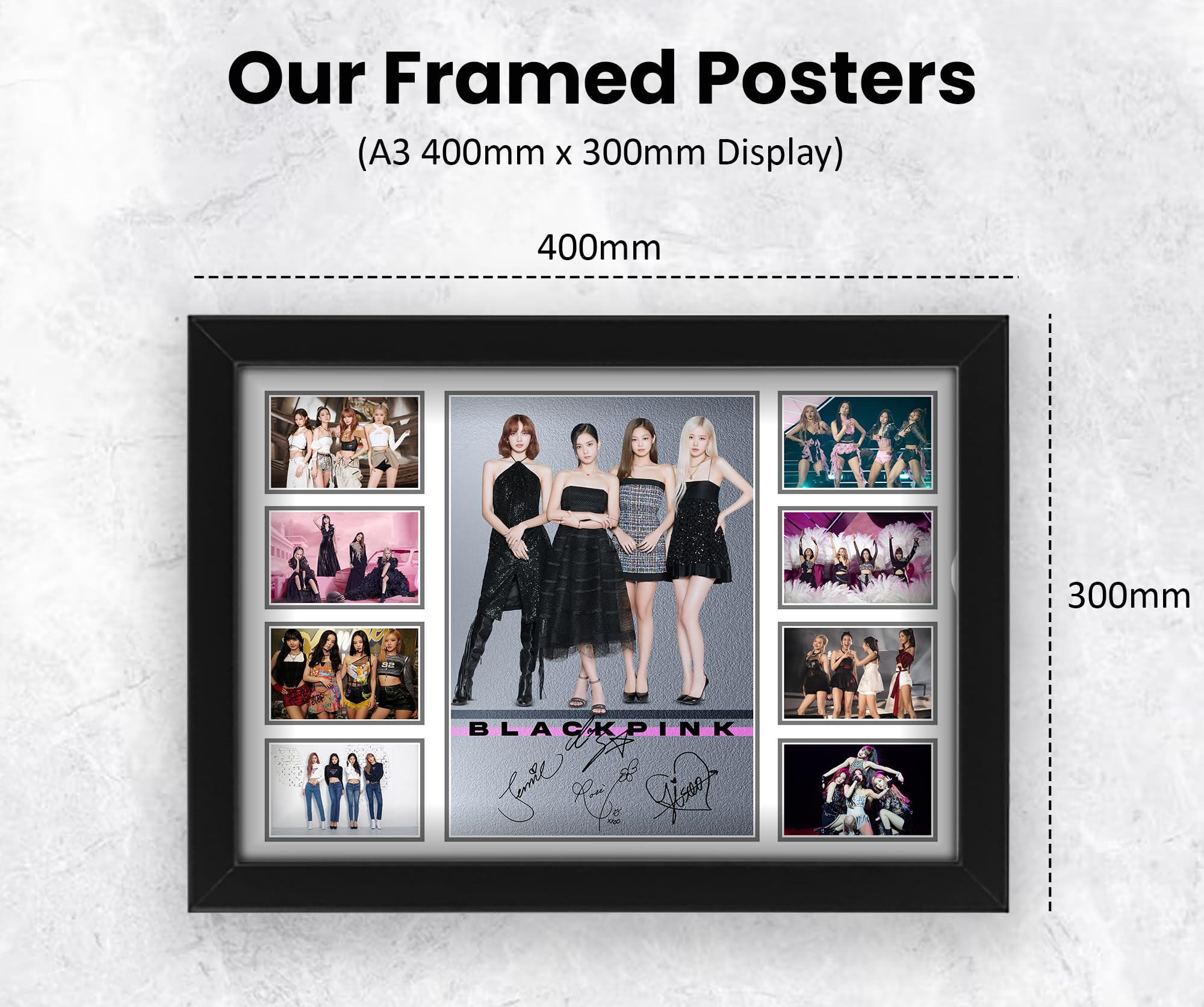 BLACKPINK Signed Poster Print - Limited Edition Autograph Fan Gift