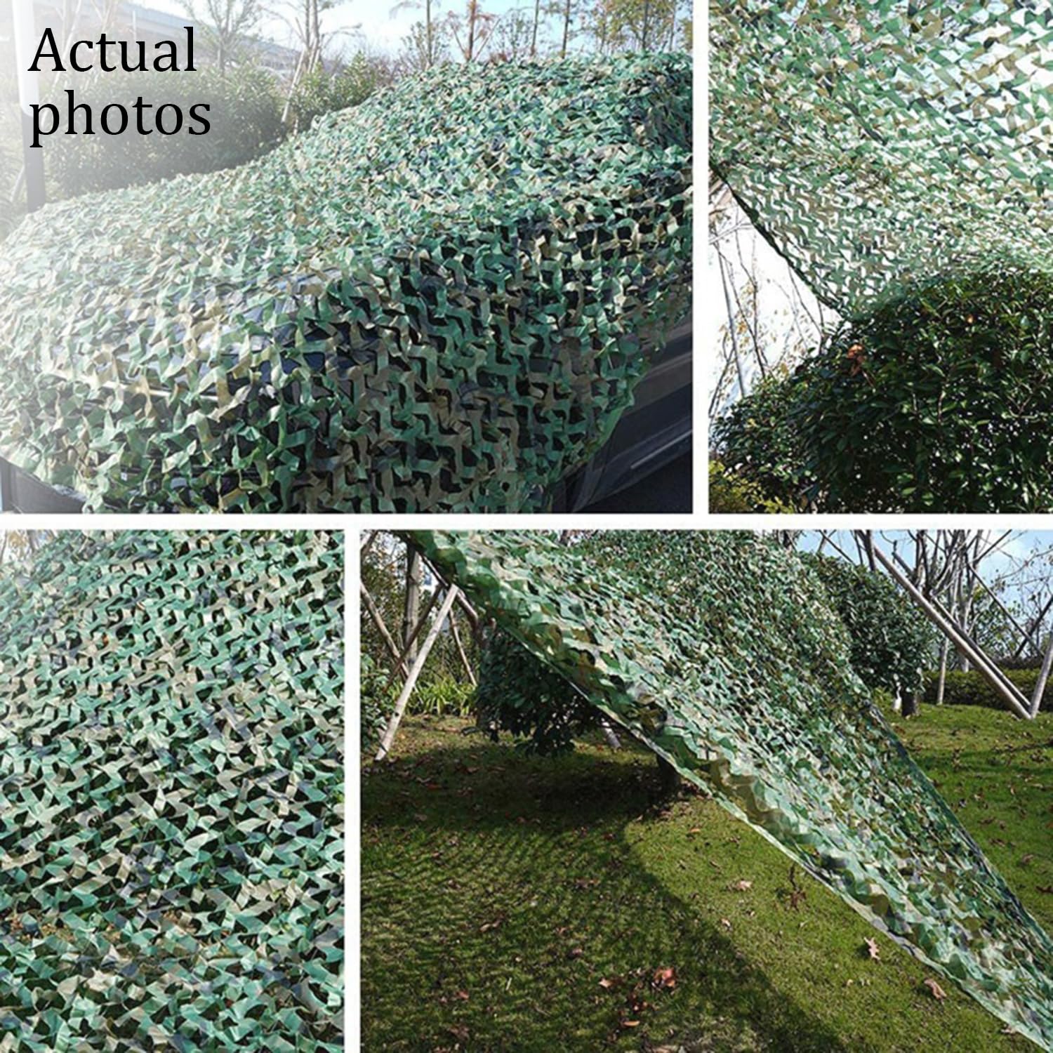 Rete Mimetica,Rete Militare,4x6m Rete Ombreggiante,Copertura Parasole per La Caccia,Adatto per Decorazione,Protezione dal Sole,Caccia,Persiane,Tiro,Occultamento,Campeggio