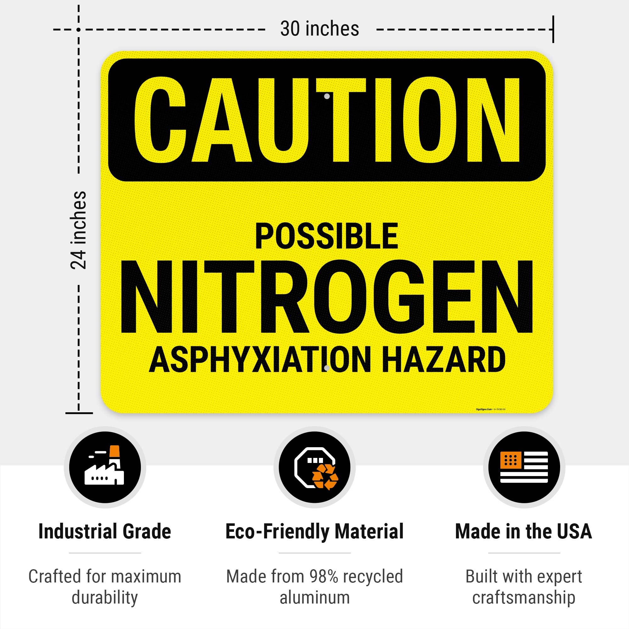 USA WARNING看板 High quality Notice safety sign