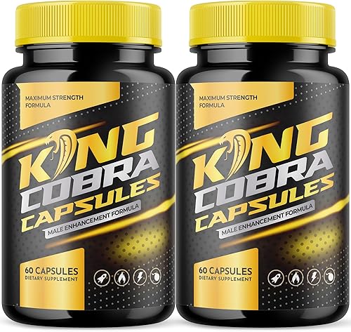 King Cobra Gummies Cápsulas para hombres (paquete de 2)