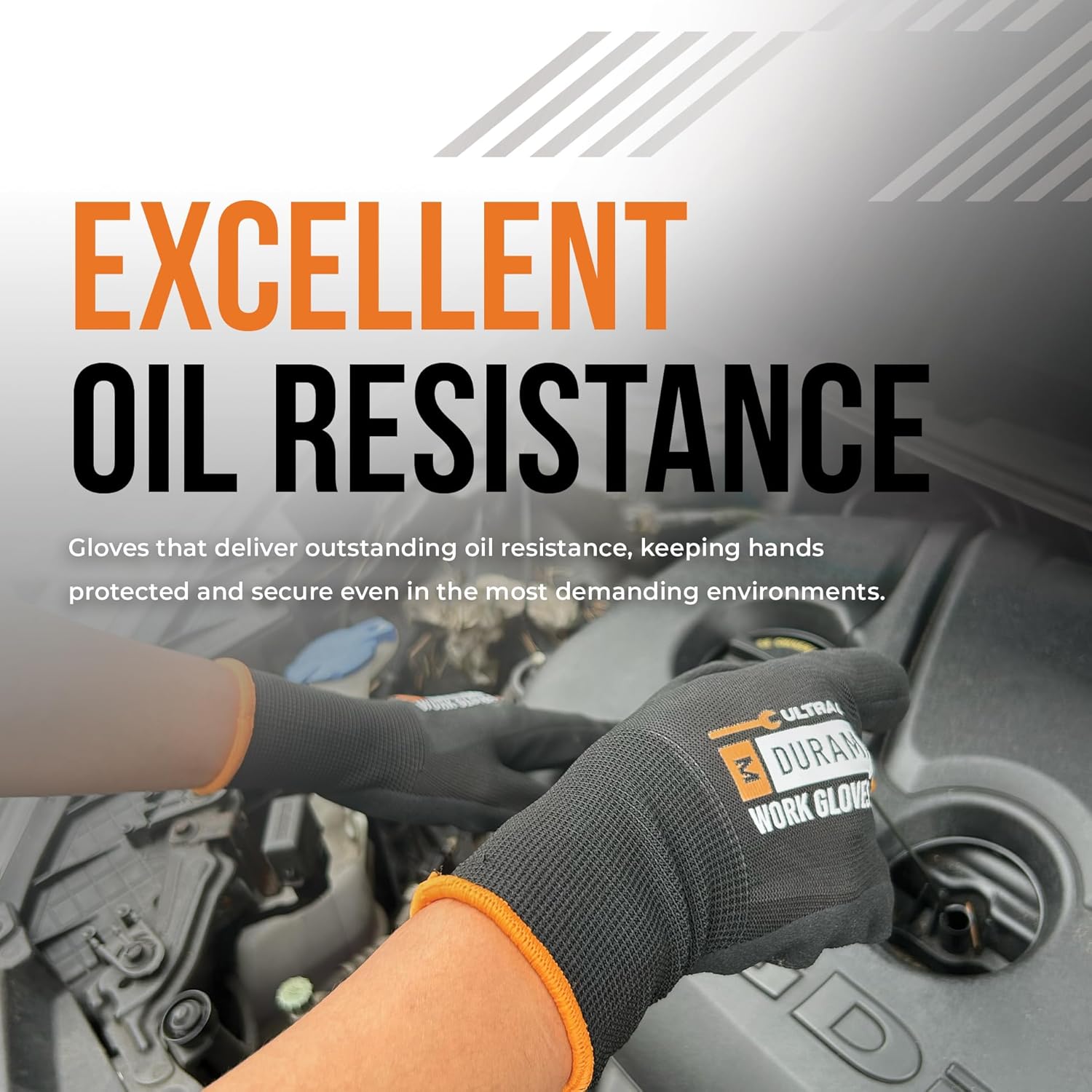 Max Advanced Brakes Duramax Safety Polyester Latex-Coated Work Gloves, Sandy Foam Palm, Knit wrist, breathable, 13 gauge.