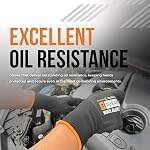 Max Advanced Brakes Safety Work Gloves, 13-Gauge Polyester, Sandy Foam Latex Palm Coating, Knit Wrist, General Purpose