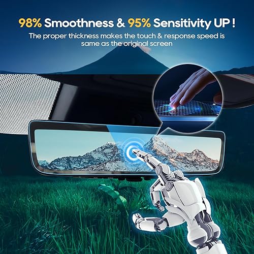 Vista 83 de LFOTPP Protector de pantalla F150 para 2015-2021 2022 2023 F*ord F 150 F150 F250 F350 F450 sync2 sync3 Coupé Hatchback 8 pulgadas navegación vidrio