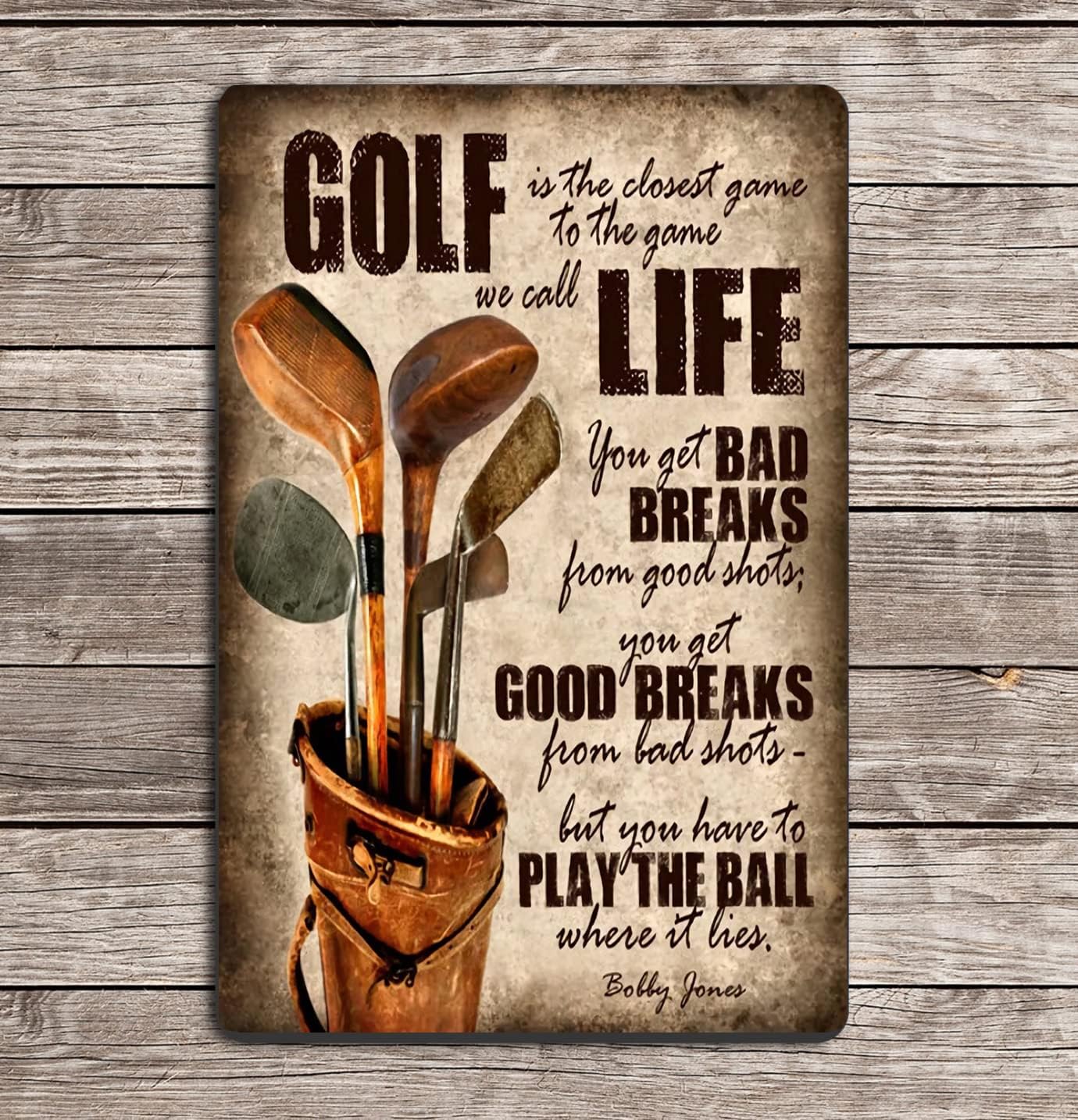 Cusde Golfing Golf Life Metal Tin Sign Retro Wall Art Vintage Decor Poster Wall Decorations for Home Bar Pub Man Cave Outdoor Indoor 8x12 Inch - Image 2
