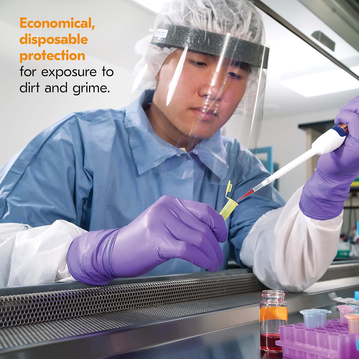 KleenGuard A10 Bouffant Caps (36860), Breathable Material, White, Large (24”), 10 Packs, 100 / Pack, 1000 / Case