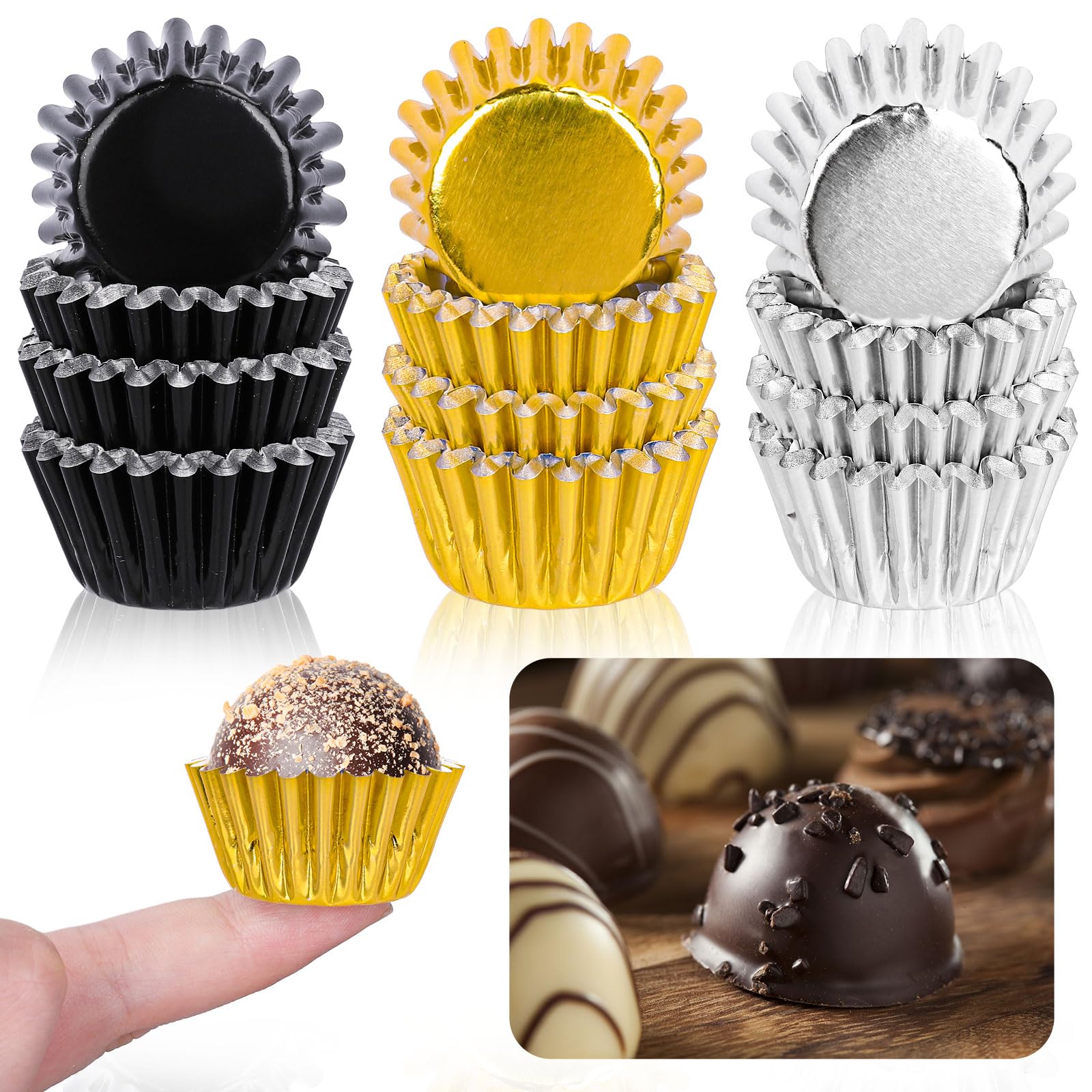 Mini caissettes à cupcakes pour fête de diplôme et buffet de réception chic en lot de 300